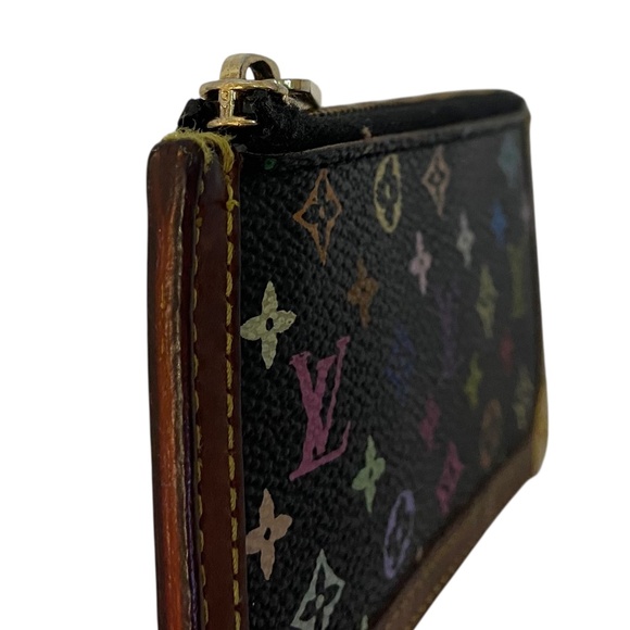 Authentic Louis Vuitton x Murakami Noir Multicolore Key Cles Holder Pouch- Y2K - Picture 13 of 16